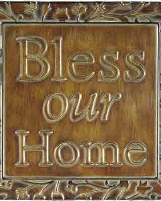 767722964026 Bless Our Home (Plaque)