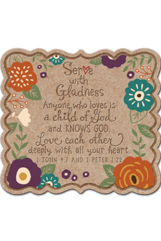 667665602095 Serve With Gladness (Magnet)