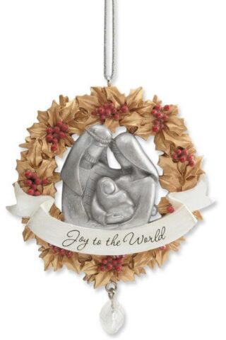 045544492614 Christmas Holy Family Holly Wreath (Ornament)